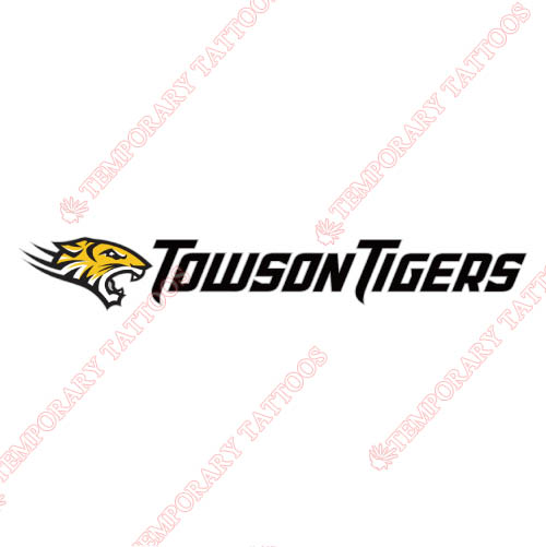 Towson Tigers Customize Temporary Tattoos Stickers NO.6580